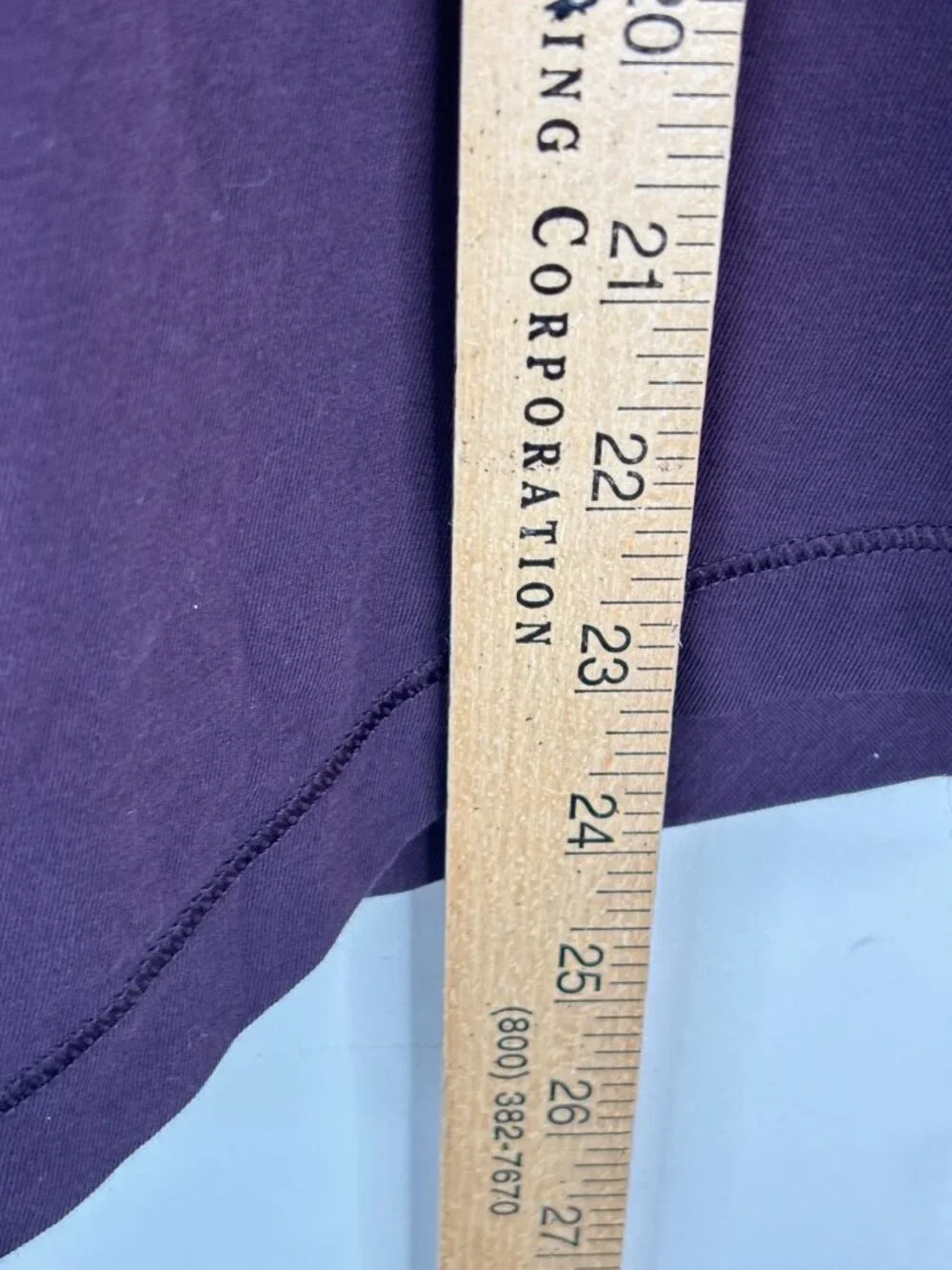 Lululemon To the Point Long Sleeve Top 6 Purple Pima Cotton Side Tie Knot Yoga